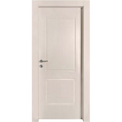 דלת פנים נגד מים פולימרית עם 2 פנלים בצבע שמנת דלת פנים נגד מים פולימרית עם 2 פנלים בצבע שמנת