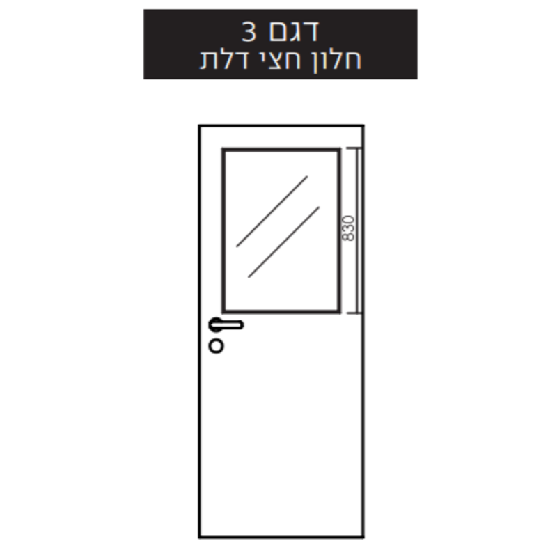 חלון לחצי דלת 
